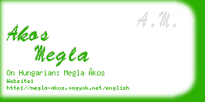 akos megla business card
